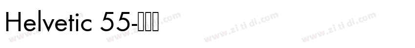 Helvetic 55字体转换